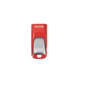 SanDisk Cruzer Edge USB Flash Drive, CZ51 32GB, USB2.0, Red with Light Grey slider, compact design, 5Y